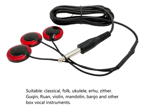 (r) Captador De Microfone Autoadesivo Para Banjo De Violino