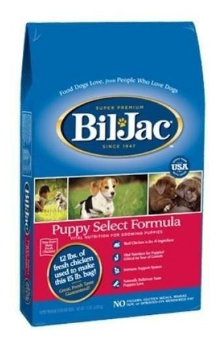 Bil Jac Puppy Selected Formula 13.6kgs Pethome Chile