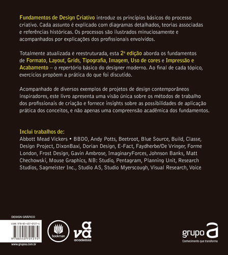 Fundamentos de Design Criativo, de Ambrose, Gavin. Editorial Bookman Companhia Editora Ltda., capa mole em português, 2012