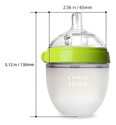 Comotomo 150ml Green color verde lima