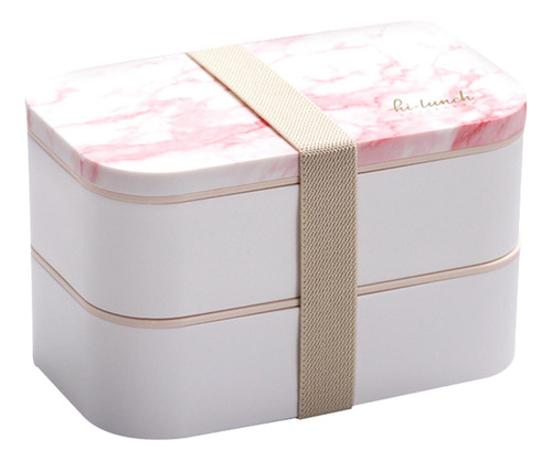 Bento Lunch Box 2 Recipientes Apilables A Prueba De Fugas