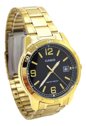 Imagen 3 de 8 de Reloj Dorado Hombre Casio Mtp-v004g-1bu