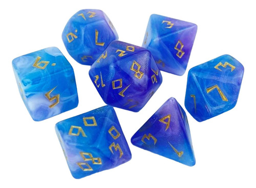 2 Juego De 7 Dados De Juego, Juguetes De Entretenimiento,