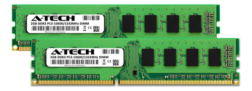 A-tech Ram 4gb Kit (2x2gb) Ddr3 1333 Mhz Pc3-10600 Dimm -...