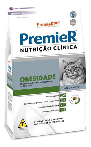 Ração Para Gatos Premier Nutrição Clinica Obesidade 1,5kg