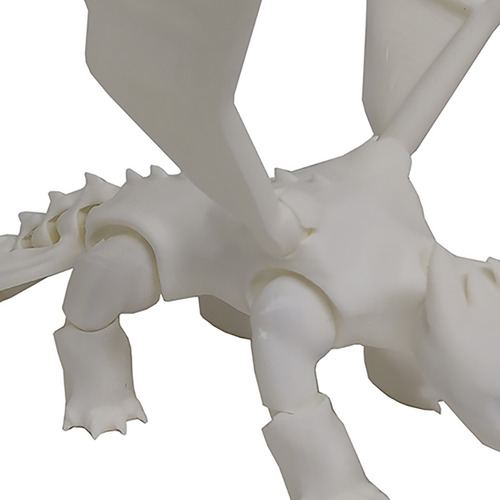 Dragão Fúria Da Luz Branco Articulado Como Treinar 3d