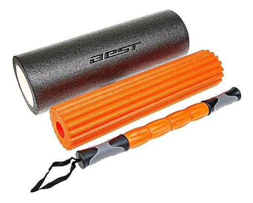 Set Rodillo Masajeador Foam Roller Best Para Pilates