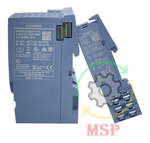 6es7 512-1sk01-0ab0 Clp Siemens Cpu1512sp F-1 Pn Et 200sp