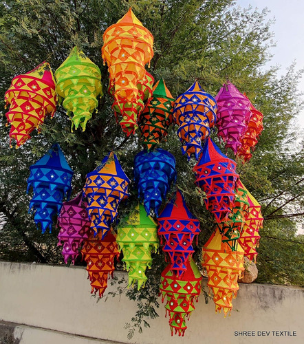 10 Piezas Mezcla De Lote Indio Tradicional Lámpara Lá...