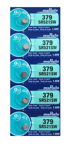 Pila Reloj Murata/sony 379 Sr521sw 1.55v Pack X 5