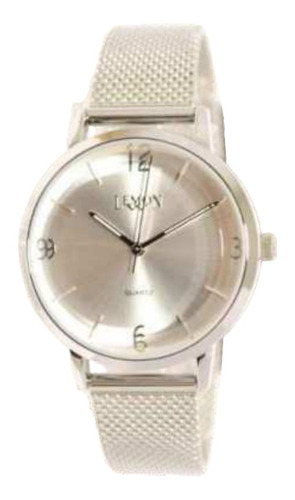 Reloj Mujer Lemon Malla De Metal Color Plateado L1579-19