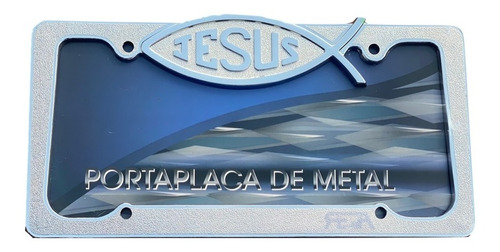 Porta Placas De Metal Modelo Jesús  (par)