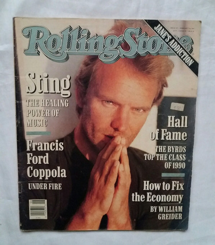 Sting The Police Revista Rolling Stone En Ingles 1991 Oferta