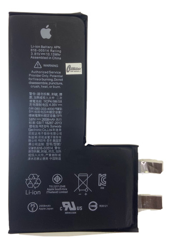 Bateria iPhone XS Original Sin Flex Con Garantia  6 Meses