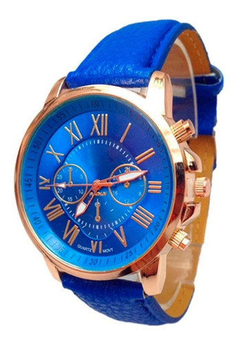 Reloj Para Mujer De Cuero Numeros Romanos Oferta !!!