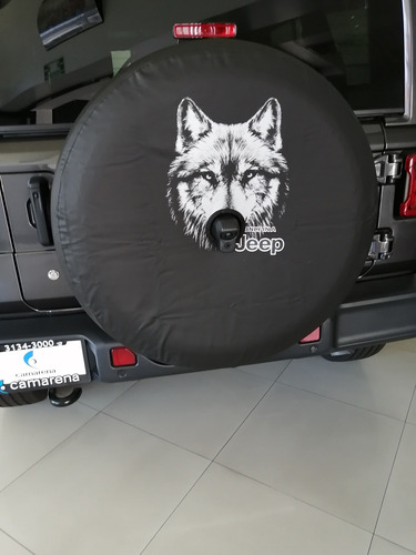 Cubre Llanta Jeep Para Cámara De Reversa Lobo 