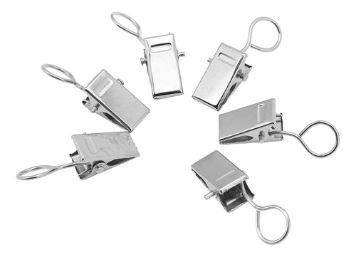 Clips Para Cortinas, 100 Piezas, De Metal De Primera Calidad