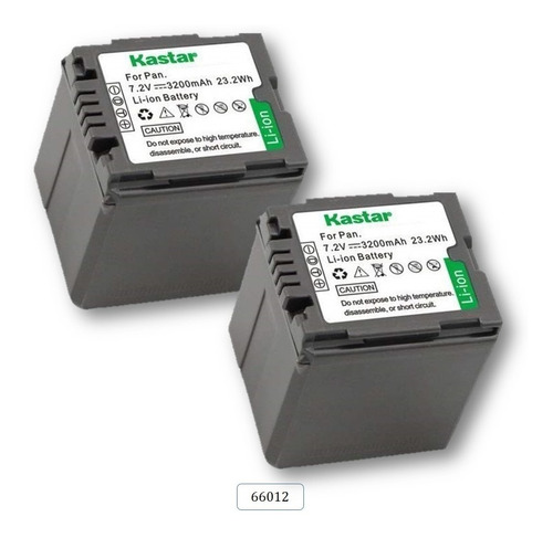 (2) Baterias Mod. 66012 Para Panas0nic Ag-hmc71