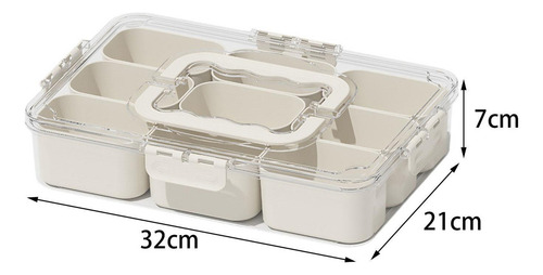Contenedor De Comida Dividido, Caja De Condimentos, Caja L