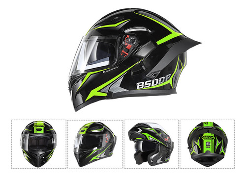 Nuevo Casco Moto Unisex Adulto Cool Rider Equipo.estacione