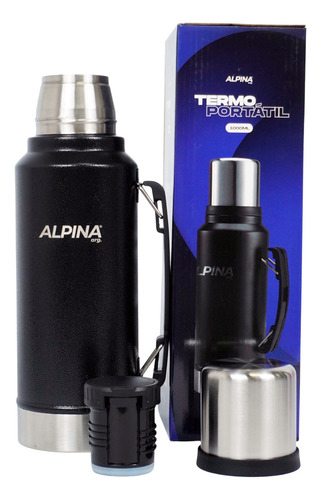 Termo Alpina Classic 1L Negro Alpina Classic