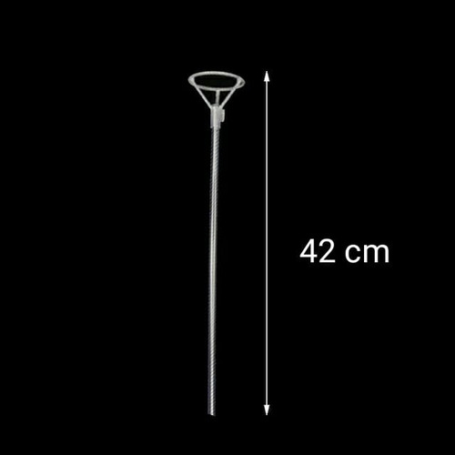 Globo Luminoso Led Palito 40cm X70uni + Base De Mesa + Pilas Calida Burbuja