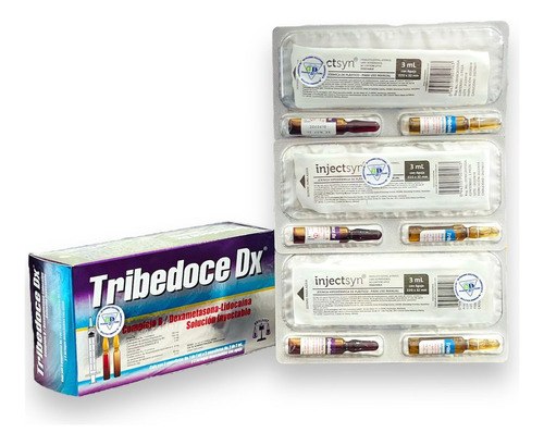 Tribedoce Dx Complejo B, Dexametasona, Lidocaína C/3 Amp.