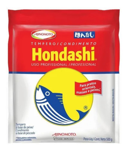 Tempero À Base De Peixe Hondashi Profissional Ajinomoto 500g