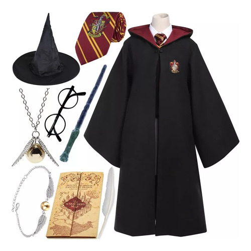 Capa Mágica Harry Potter Cos Hermione, Conjunto De 9 Pés