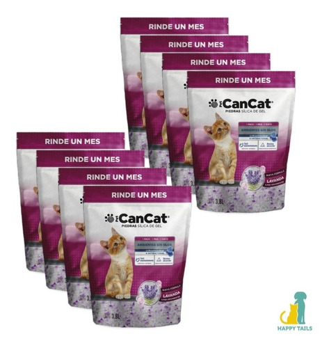 Silica Cancat Lavanda 8 X 3,8 Lts. - Happy Tails