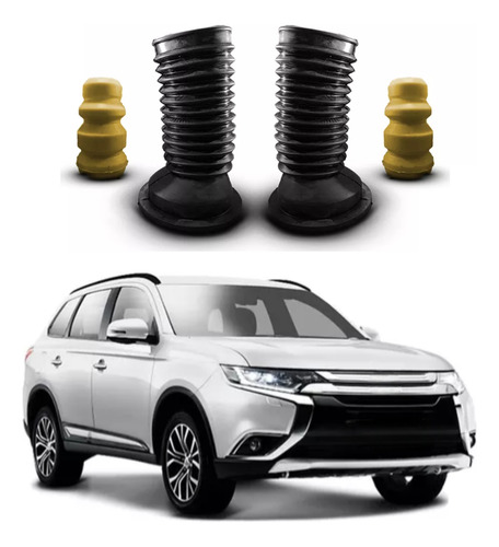 Batente Parcial Haste Dianteira Outlander 2016 2017 2018 19