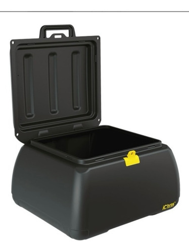 Baú Moto 65 Litros Motoboy Entregas Frete Correios Icbras Preto