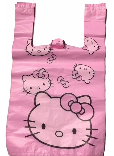 Bolsa Plastica Para Regalo Hello Kitty 10 Unidades