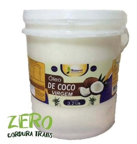 1 Balde Óleo De Coco Virgem 3,2 Lts Natured