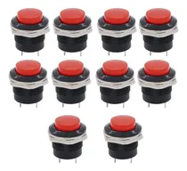 Comprar Interruptor De Botón Push Momentáneo Mini Apagado En Rojo Rr