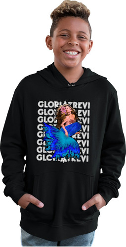 Sudadera Casual Con Bolsa Frontal De Gloria Trevi Felpa