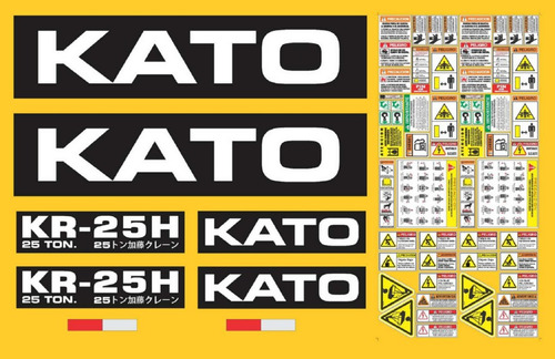 Kit De Calcomanías Para Kato 25 Ton