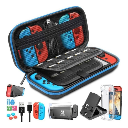 . Kit De Protección For Nintendo Switch 16 En 1