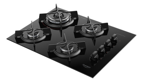 Cooktop Dako Supreme A Gás 4 Bocas Automático E Tripla Chama Bivolt