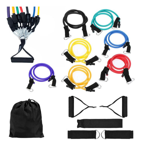 Kit Funcional Extensor Elastico, 2 Pegadores,fitas,ancorador