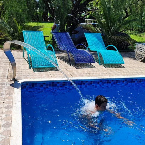2 Espreguiçadeira Com Trançado Manual Resistente Promoção