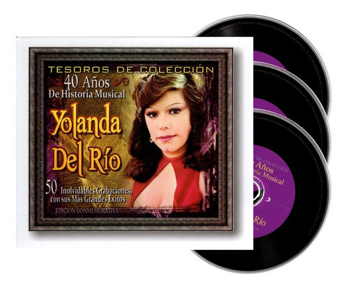 Yolanda Del Rio Tesoros De Coleccion Box 3 Discos Cd