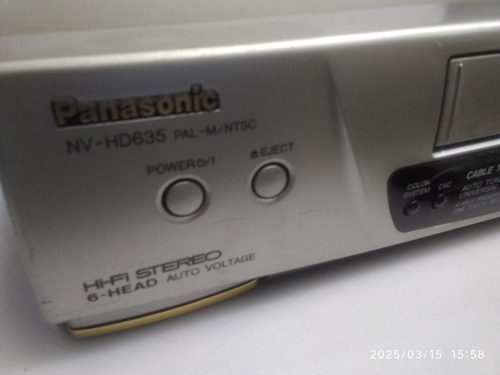 Video Cassete Panasonic Nv-hd635 Com Controle (usado) (Usado)