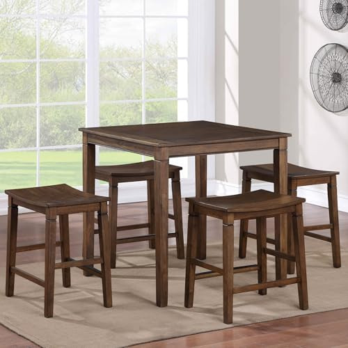 Hbasdlh Juego De Mesa De Comedor De 5 Piezas Con 4 Sillas De