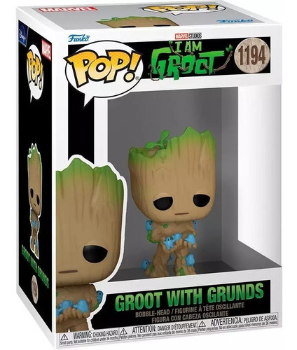 Funko Pop Marvel I Am Groot Groot With Grunds