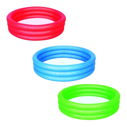 Imagen 1 de 4 de Piscina Inflable 122x25cm 3 Anillos Bestway 51025