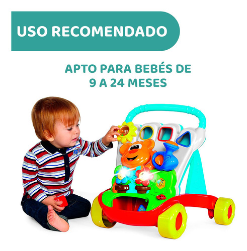 Chicco Andadera Para Bebé 2 En 1 Tablero Con Juegos Luces Y