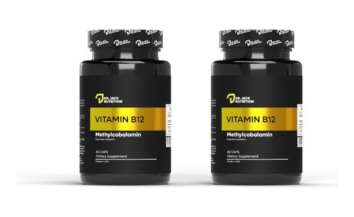 Pack X2 Vitamina B12 5000mcg - 60 Caps | Dr Jack Nutrition