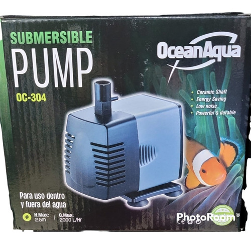 Bomba Sumergible Para Acuario Oceanaqua Oc 304 2000l/h