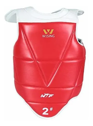 comprar Wtf Aprobado Taekwondo Protector Pecho Solido Reversible